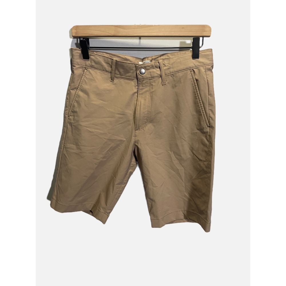Crewcuts Performance Shorts Boys 16 Tan Khaki Chino School Uniform Preppy Casual